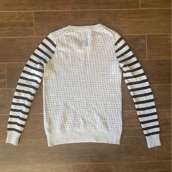 Madewell Cream Hearts and Stripes Sweater XS - Picture 6 of 8